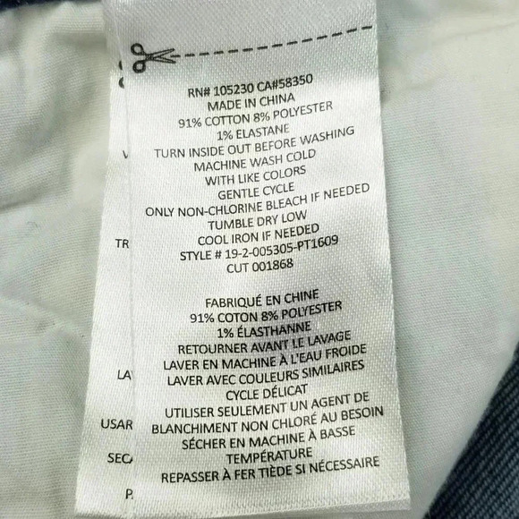 Current Elliott 23X27 The High Waist Stiletto Blue Denim The Bay Strip C Jeans - Picture 12 of 12